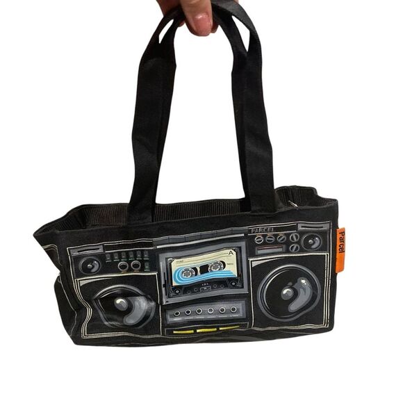 Vintage Parcel Boom Box Stereo Purse Costume Y2K 90s Streetwear‎ Retro Cassette - Picture 4 of 12